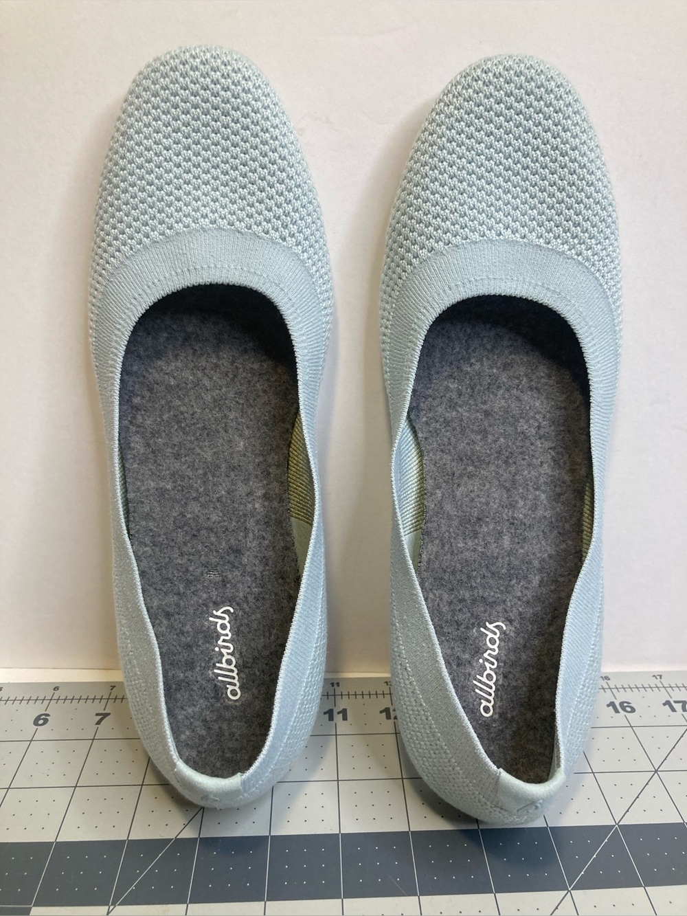 Allbirds Tree Breezers TB Frost Blue Ballet Flats Slip On Shoes Women's Sz 10.5